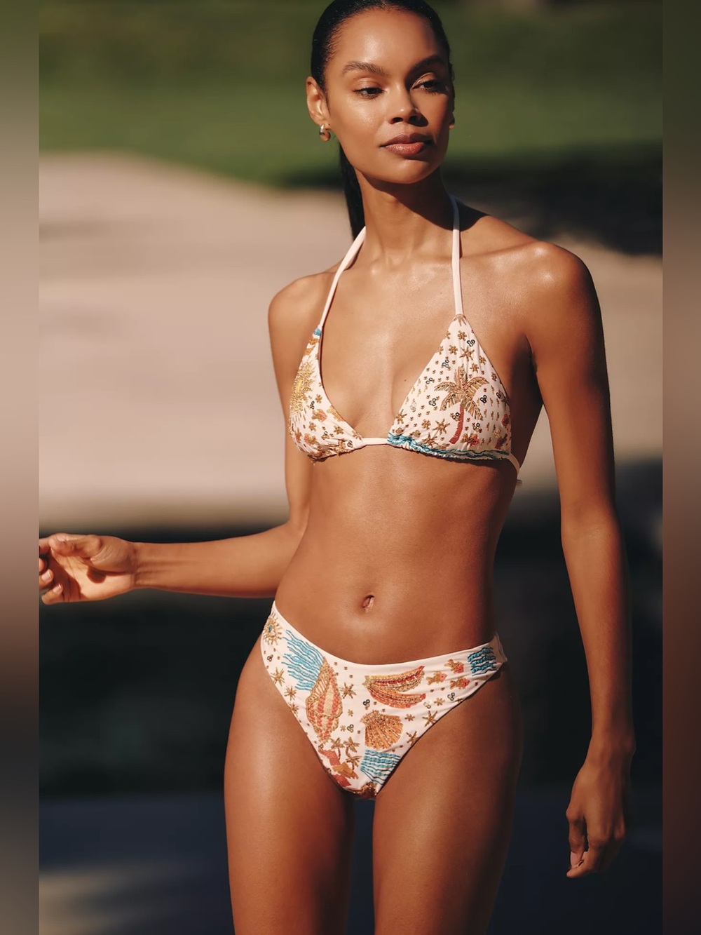Farm Rio x Anthropologie Beaded Bikini SET New with Tags! - Picture 2 of 12